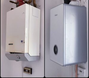 Old New boiler installation london